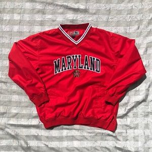 VINTAGE UNIVERSITY OF MARYLAND PULLOVER JACKET